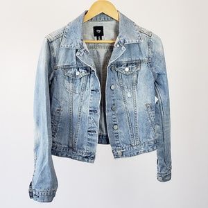 Gap Distressed Jean Jacket